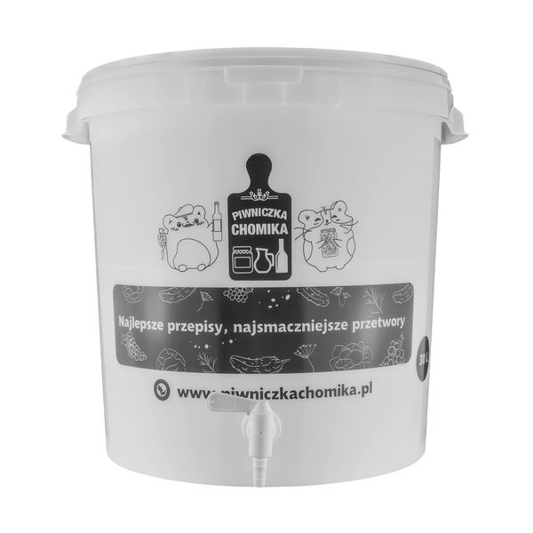 30L Fermentation home brewing/wine making bucket with tap,airlock and bung for wine and beer