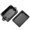 4 Pcs IP65 Waterproof Electronics Project Boxes, Electrical Project Boxes Enclosure Case, Outdoor Cable Connection Junction Box with Fixed Ear, Junction Project Box, with Screwdriver - Black