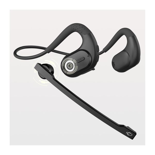 Bluetooth Headset, 2024 Advanced Edition, Industry New Design, Detachable Microphone, Earphones, Headset, Includes Microphone, Binaural, Earhook, Air Conduction, Bluetooth 5.3, EDR AAC Compatible,