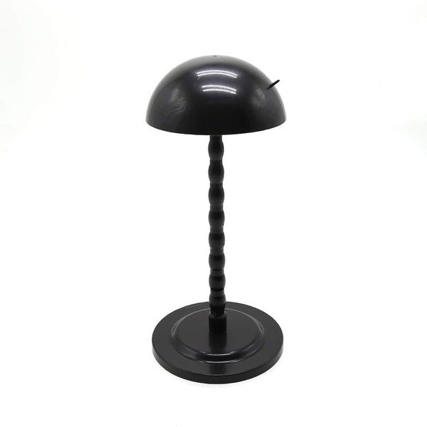 BTWTRY Wig Hair Stand Head Mushroom Top New Plastic Folding Stable Durable Hat Cap Display Holder Stand Tool Wig Stand (Black 1pc)