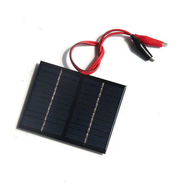 ZONADAH 1.5W 12V Mini Solar Panel Kit, Kabel Alligator Clip, Batter Ladegerät, DIY Home, Science School Projekte, Camping, Angeln, Wandern Outdoor Garten Licht Ladewerkzeuge