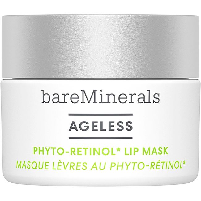 bareMinerals Ageless Phyto-Retinol Lip Mask with Plant-Based Retinol Alternative + Hyaluronic Acid, Leave-On Lip Sleeping Mask, Vegan