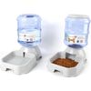 2 Pack Automatic Dog Cat Feeder and Water Dispenser ,Gravity Multi Pet Drinki...
