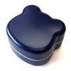 Kirsch Blute KB3 Bear Shaped 2-Tier Lunch Box, Plain, Navy