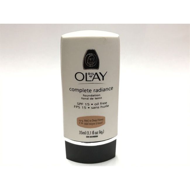 Oil Of Olay Complete Radiance Foundation Oil Free 1.1 oz # 72 Med to Deep Honey