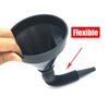 Flexible Handle Funnel With Strainer Plastic Car Refueling Tool Oil Fuel Filter