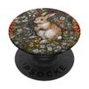 Rabbit in a William Morris Style Flower Garden PopSockets Adhesive PopGrip