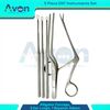 5 Pack ENT Ear Wax Removal Set - Alligator Forceps, Ear Loops, Bayonet Forceps