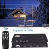 4 in 1 4K KVM Switch Multi Viewer Seamless HDMI Switch Keyboard Hotkey, Quad Split Screen Video Wall Controller Matrix Switch