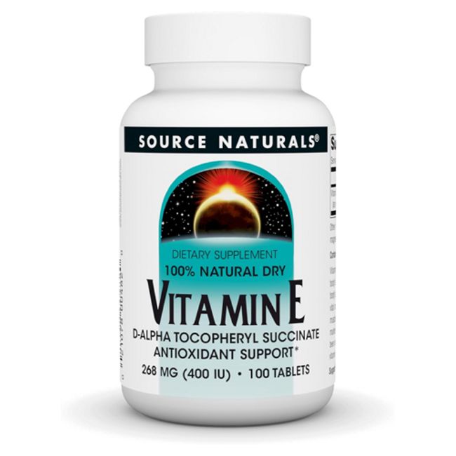 Source Naturals Adult Vitamin E 400IU 100 Tablets Vegetarian