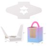 Allbests 10Pcs Single Cupcake Boxes Gradient Individual Cupcake Boxes With Window for Bakery Wrapping Gift