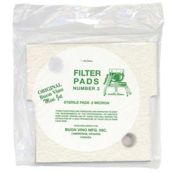 BUON Vino Mini Jet Filter Pads - Sterile No 3