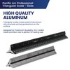 Pacific Arc - Professional Aluminum Triangular Scale - Architecture Scale - Silver Colored - 12 inch / 30cm