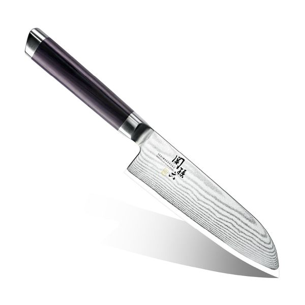 Kai Corporation AE5201 Small Santoku Knife, Sekimagoroku, Damascus, 5.7 in (145 mm), Made in Japan