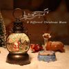 Snow Globe Lighted Christmas Decorations,Christmas Snow Globe Lantern with Mu...