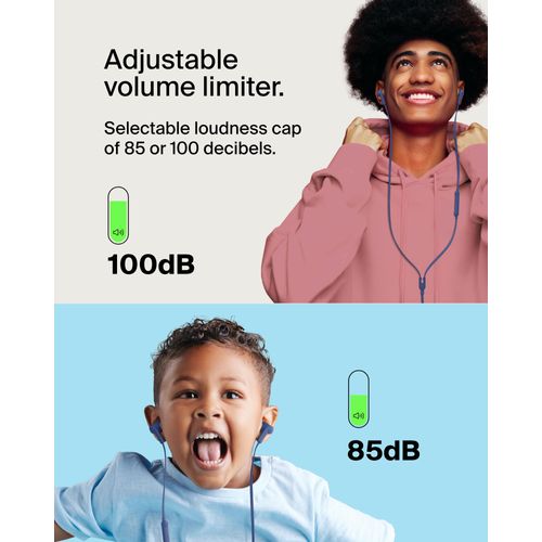 Belkin SoundForm Wired Earbuds with USB-C Connector, in-Ear Earphones w/Microphone - USB-C Headphones for iPhone 16, iPhone 15, iPad mini, Galaxy S25, Google Pixel 9, Android, and More - Blue