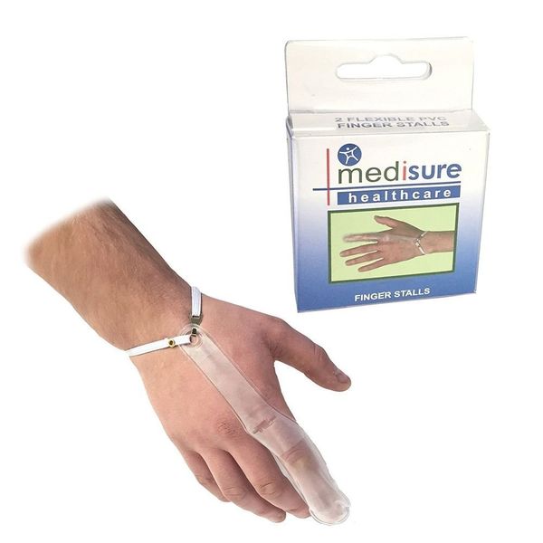 MediSure Flexible PVC Finger Stalls (Pair) - X-Large