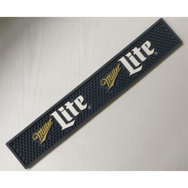 Miller Lite Throwback logo Professional Bar Mat Spill Mat Rail Drip Mat