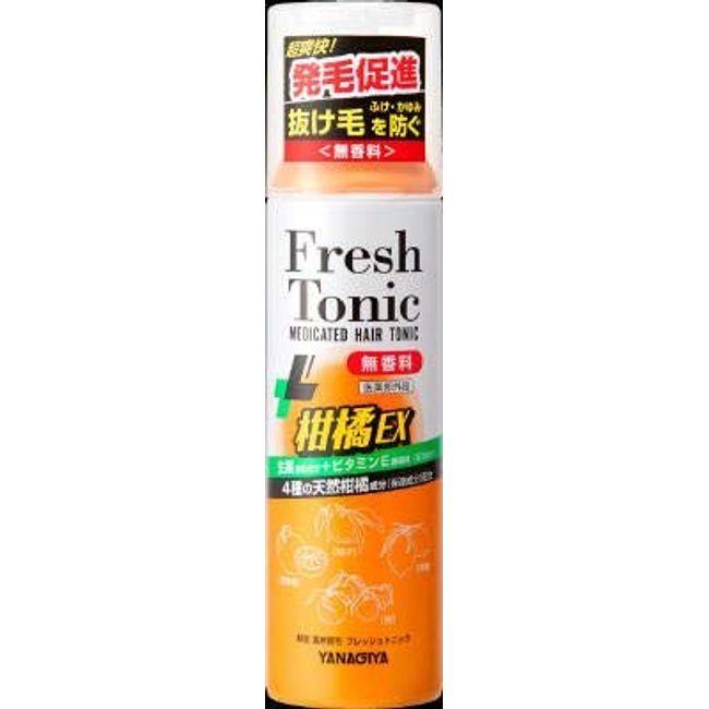 Yanagiya Honstore 4903018183535 Yanagiya Medicated Hair Growth, Fresh Tonic Citrus EX, Unscented, 6.3 oz (190 g) x 36 Piece Set