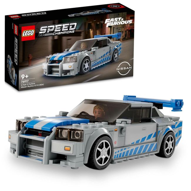 LEGO 76917 76917 Toy Speed Champion Fast and Furious Nissan Skyline GT-R (R34) Boys Girls Cars Kids Toys Educational Toys Birthday Present Present Lego Blocks 76917 9 Years Old and Up