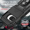 for Pixel 9A Case with Screen Protector: [Military Grade 20ft. Drop Tested] Ring Shockproof Protective Phone Case for - Google Pixel 9A (Black)