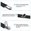 Lesfit 4 x Adjustable Bed Sheet Straps - Black
