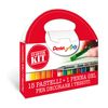 Pentel PTS Starter-Set für Stoffe, 15 Stück und permanenter Gel-Roller