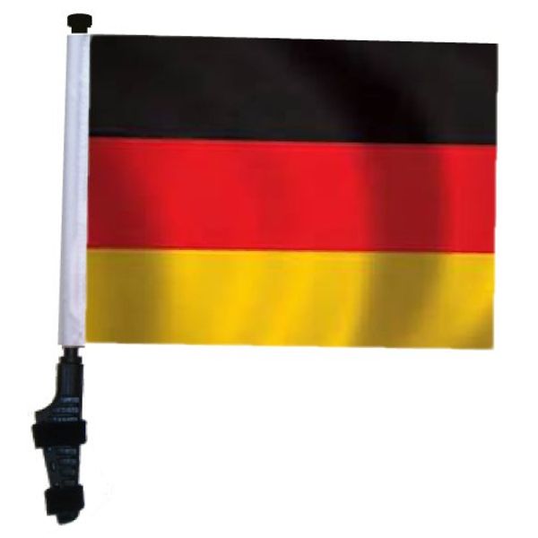 SSP Flags Germany Golf Cart Flag EZ On & Off Bracket