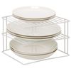 Edco Kitchen Dish Metal Plate Rack, White, One Size