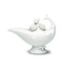 Cream Peacock Teapot, 48 oz.