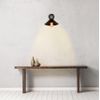 TEKLED Black Funnel Metal Hinged Wall Light E27 Fitting