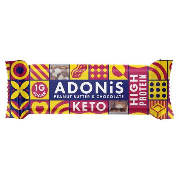 Adonis Keto Peanut Butter & Cocoa Protein Bar 45g