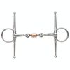 Shires Equestrian - Full Cheek Snaffle With Copper Peanut - S/steel - Size: 41/2