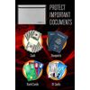 Fireproof Document Bag Envelope Size Cash Bags with Zipper Small Water Resistant