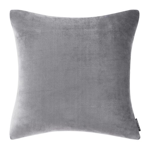 Nautica Euro Sham Soft Fleece Zipper Closure, Stylish Home Decor for Bed or Couch, Dorm Room Essentials, 26" x 26", Grey