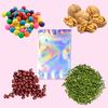 100 Pieces Resealable Smell Proof Bags, Flat Clear Food Storage Bags Pouch Aluminum Plastic Packaging Bags, Rainbow Color (5x7inch)