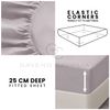 GC GAVENO CAVAILIA Fitted Sheet & Pillowcases, Polycotton, Grey, Single