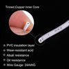 sourcing map 24AWG Stranded PVC Hookup Wire, Electrical UL1007 Tinned Copper Wire 30m/100ft White for Internal Connecting