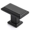 Ravinte Black Cabinet Knobs 15 Pack Knobs for Cabinets and Drawers Rectangular Kitchen Drawer Pulls and Matte Black Closet Door