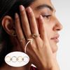 Zernblend 1 Piece Multi-Layer 4-Ring Stacking Ring in 18 Carat Gold and Silver