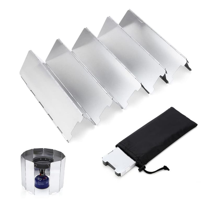 Camping Folding Stove Windscreen, Portable Folding Stove Windshield for ...