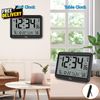 Atomic Clock with Indoor Outdoor Temperature  8.5 Digital Clock Battery Operated
