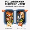 Double Pull Out Trash Can 37 QT x 2 Kitchen Under Cabinet Waste Container