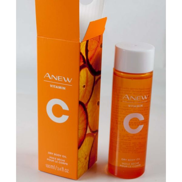 Vitamin C Dry Body Oil ANEW 3.4 oz AVON FREE SHIPPING NIB Retail $34