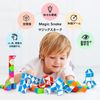 Magic Snake 24 Part Magic Snake Stress Relief, Brain Training, Intelligence Game, Magic Cube 3D Puzzle, JellyCube (Red White)
