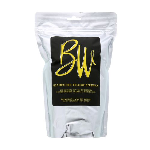 Beeswax US Pharmaceutical Grade Yellow 16 oz Resealable Bag by Enkaustikos