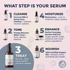 Collagen Peptide Serum for Face - Anti-Aging Facial Serum, Tighten Brighten Lift Hydrate & Plump All Skin Types, Reduce Fine Line & Wrinkles, All Natural Ingredients - Foxbrim Naturals (1 Fl Oz)