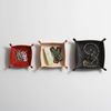 Kakura LI042ABR Leather Tray Square S Antique Brown