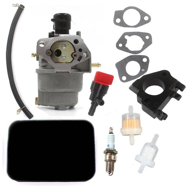 AISEN Carburetor for McCulloch FG5700 FG6000 FG5700AK FG5700BK FG6000MA FG6000MK FG7000MA QJ182 QJ188 11HP 13HP Portable Generator 032600Q03F000 032600Q02F000 0QJ182QDP09 Air Fuel Filter Tune Up Kit