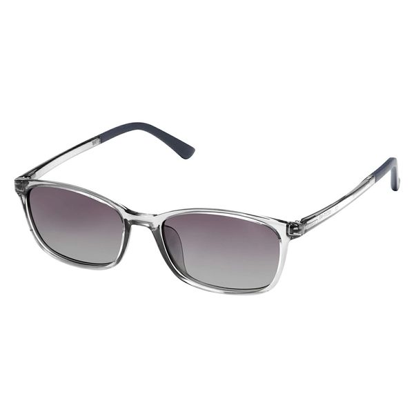 EVERNEVER AZ Label EVAZ-004C3-SG-parent Men's Driving Sunglasses, Polarized Sunglasses, Stylish, Day and Night, Square, UV Protection, Light Color, Thin, Thin, Smoke (Slightly Small to Regular Sizes), Lens Color: Dark Gray Gradient (Glare Reduction Effect